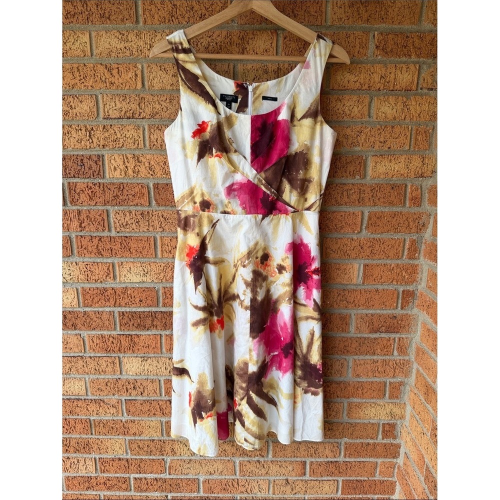 Talbots Wrap Style Sleeveless Dress Size 4P Petite